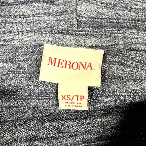 Merona Grey Cowl Neck Turtleneck Shirt Size XS - Picture 3 of 4